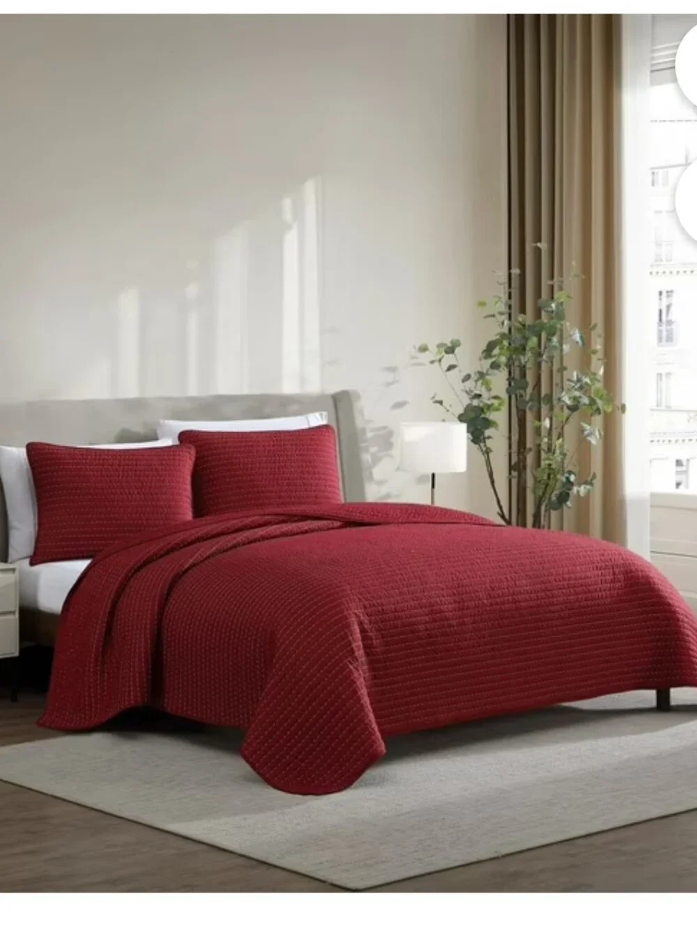 NWT Lenox Quilt & Sham Set (Red)